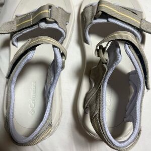 Columbia Beige and Gray Sandals with Velcro Straps, authentic